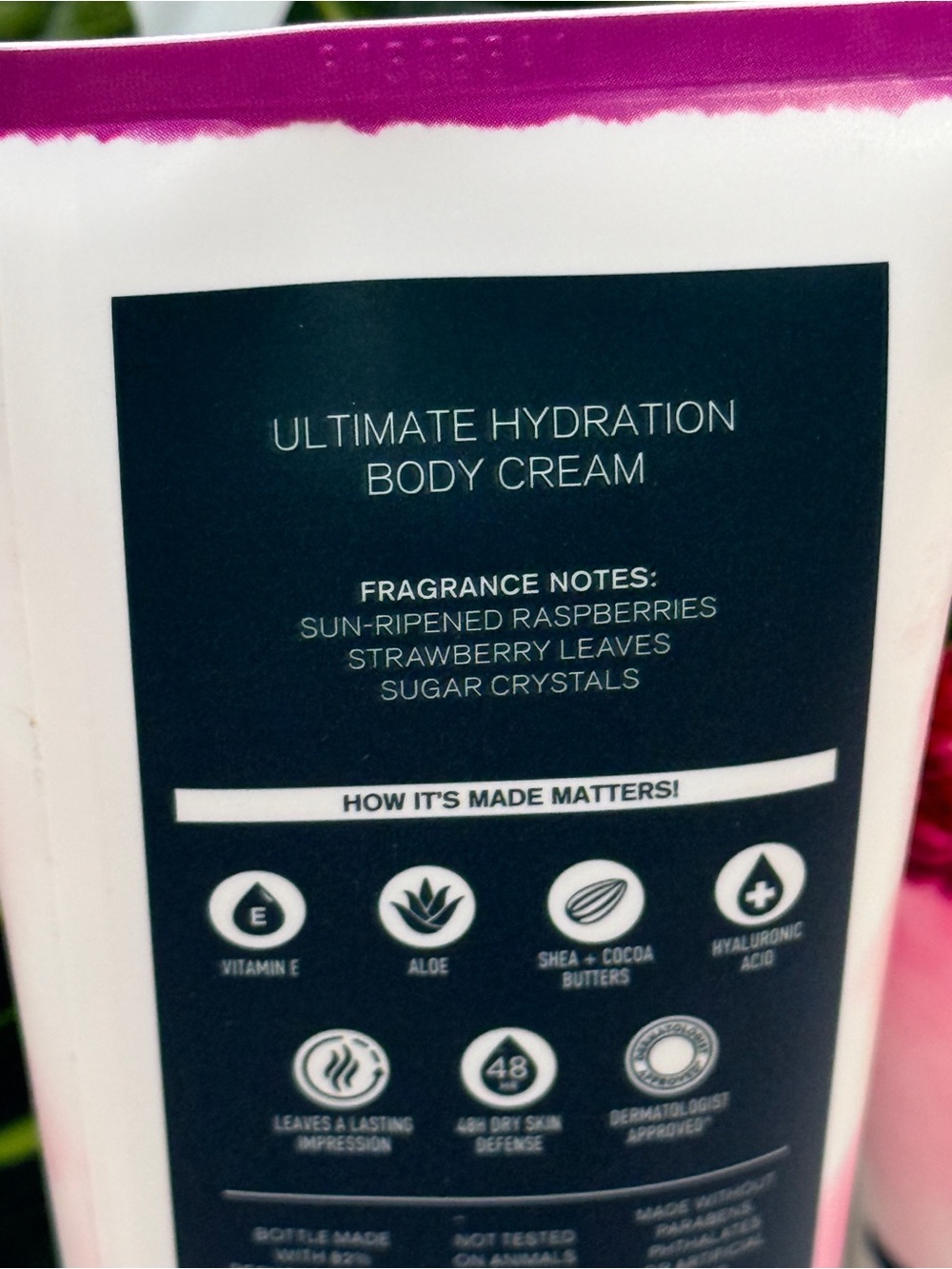 2x Bath & Body Works Sun-Ripened Raspberry Ultimate Hydration Body Cream - New - Picture 2 of 2